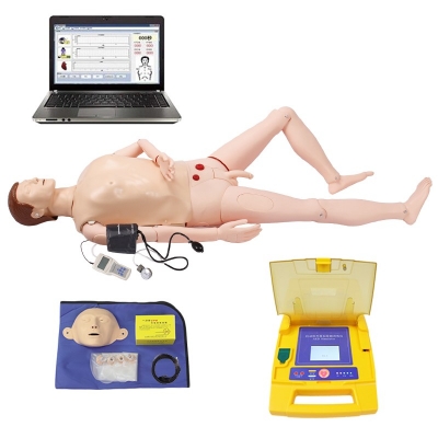 高級(jí)電腦全功能急救訓(xùn)練模擬人（心肺復(fù)蘇CPR與血壓測(cè)量、AED除顫儀、基礎(chǔ)護(hù)理） 