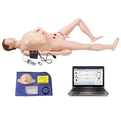 高級(jí)電腦全功能急救訓(xùn)練模擬人(心肺復(fù)蘇CPR與血壓測(cè)量、基礎(chǔ)護(hù)理) 